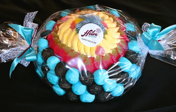 snoeptaart blauw-zwart