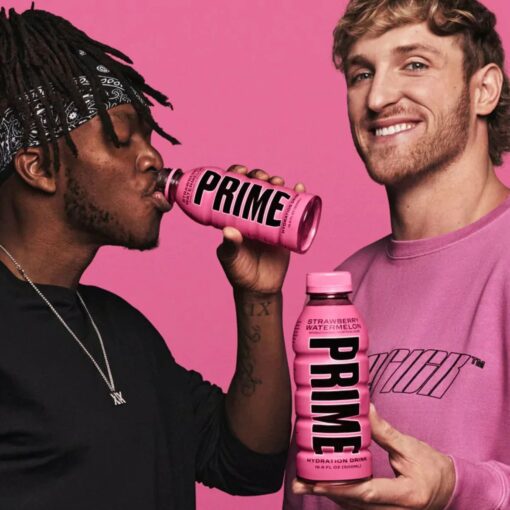 PRIME KSI X LOGAN PAUL WATERMELON STRAWBERRY 500 ML - Helva